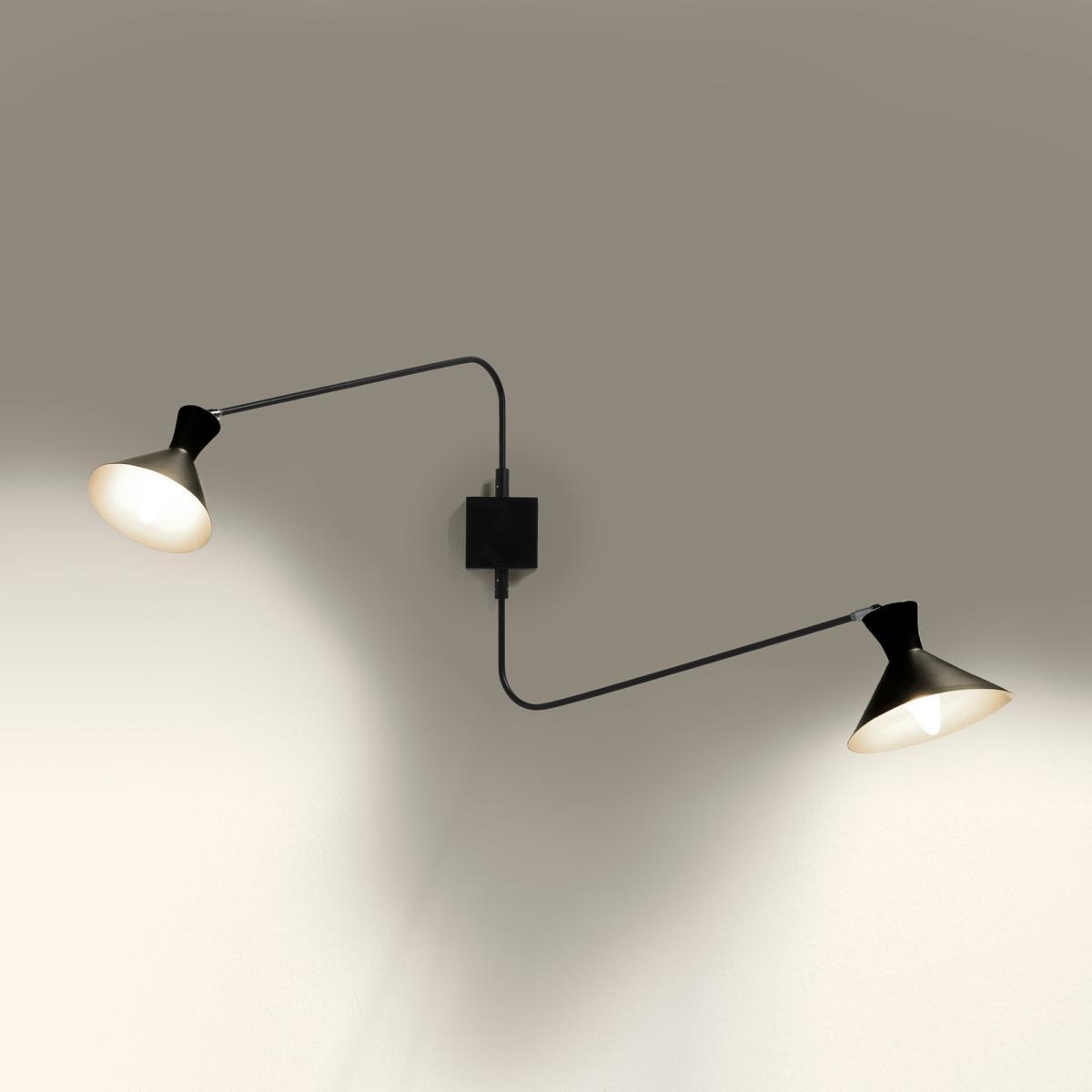 Voltige Contemporary Metal 2-Arm Wall Light – image 2