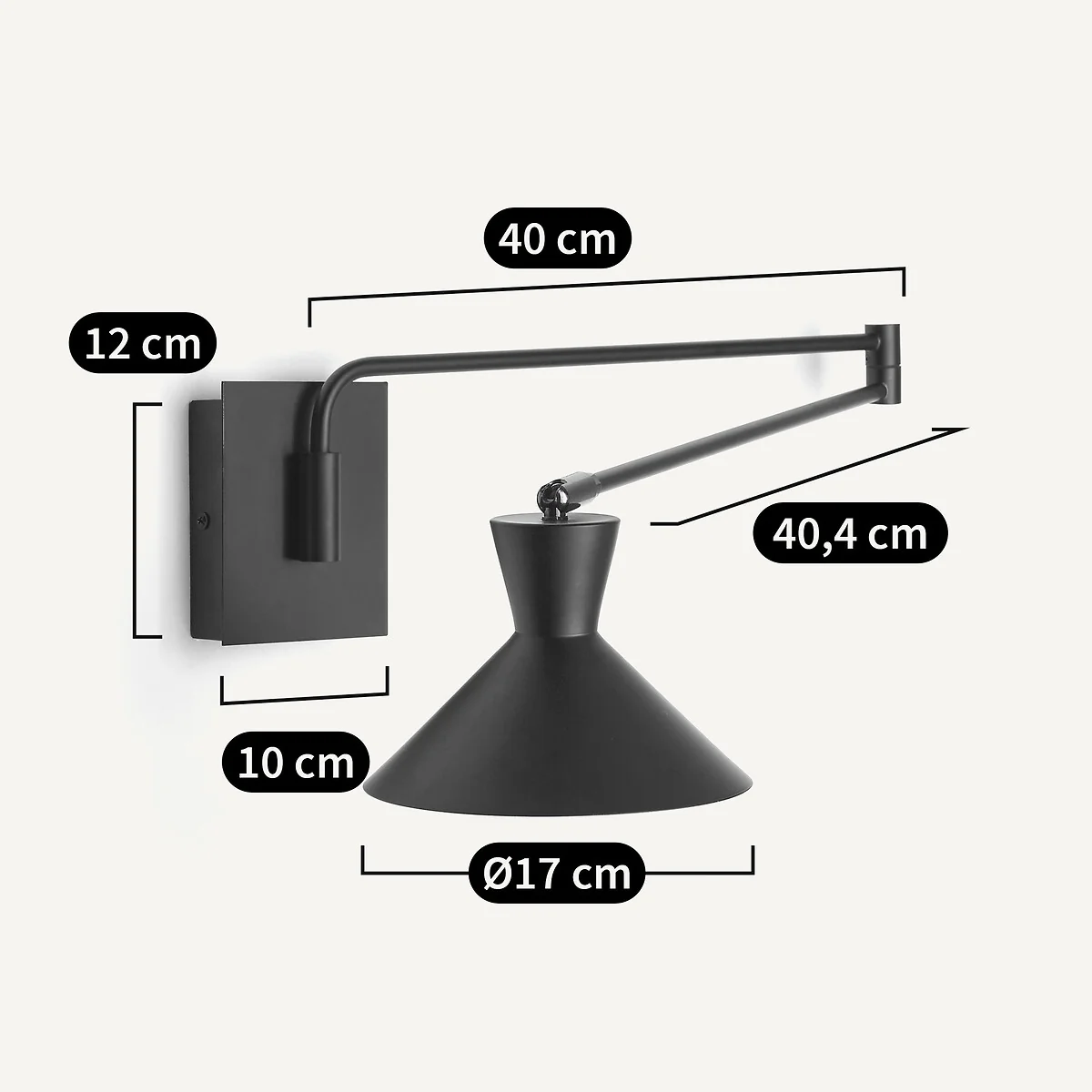 Voltige Contemporary Articulated Metal Wall Light – image 10