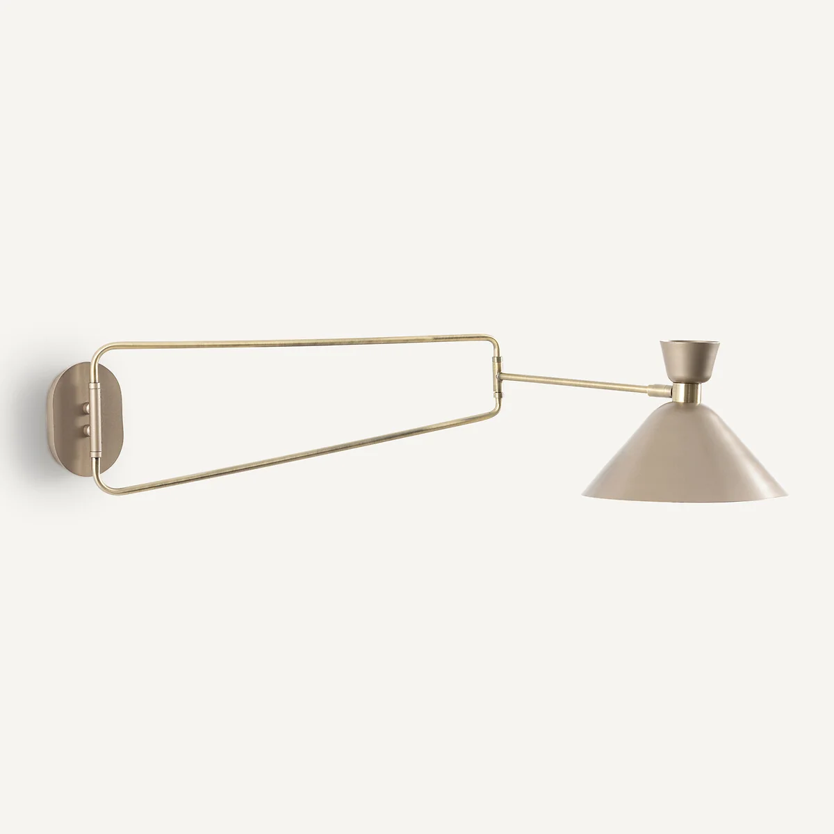 Zoticus Articulated Wall Light in Aged Brass – image 2