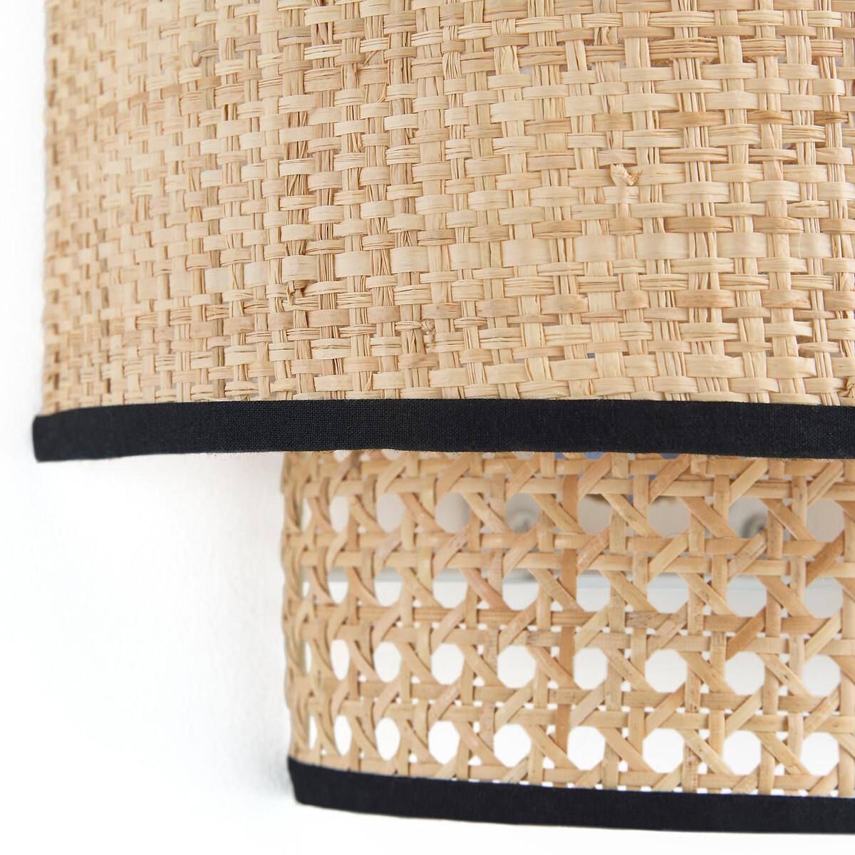 Dolkie Raffia and Rattan Double Wall Light – image 3