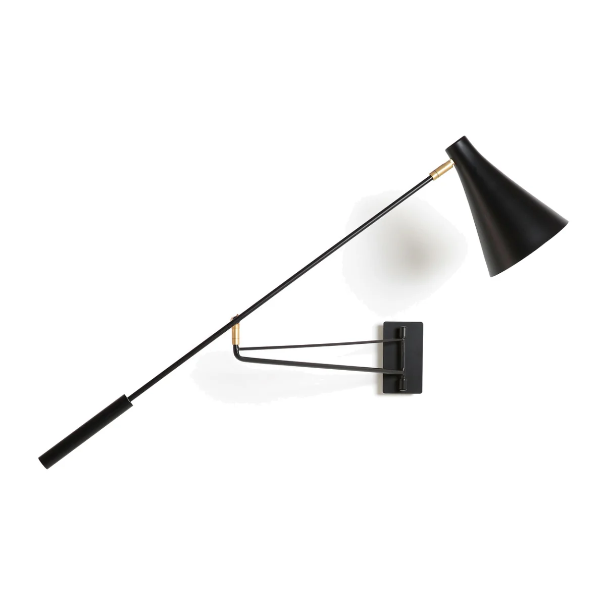 Jameson Articulated Matte Metal 1-Arm Wall Light – image 1