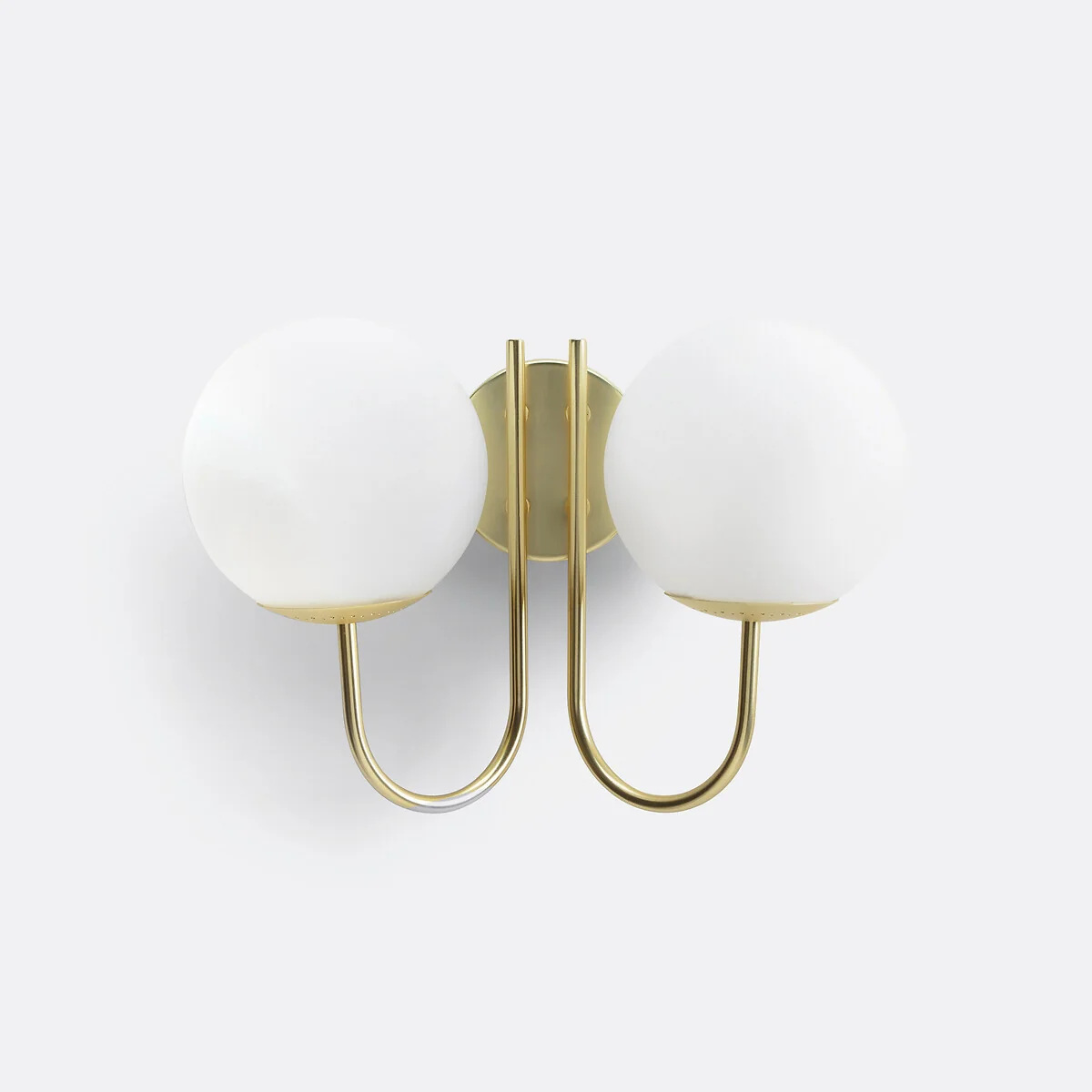 Moricio Opaline Glass & Brass Wall Light – image 2