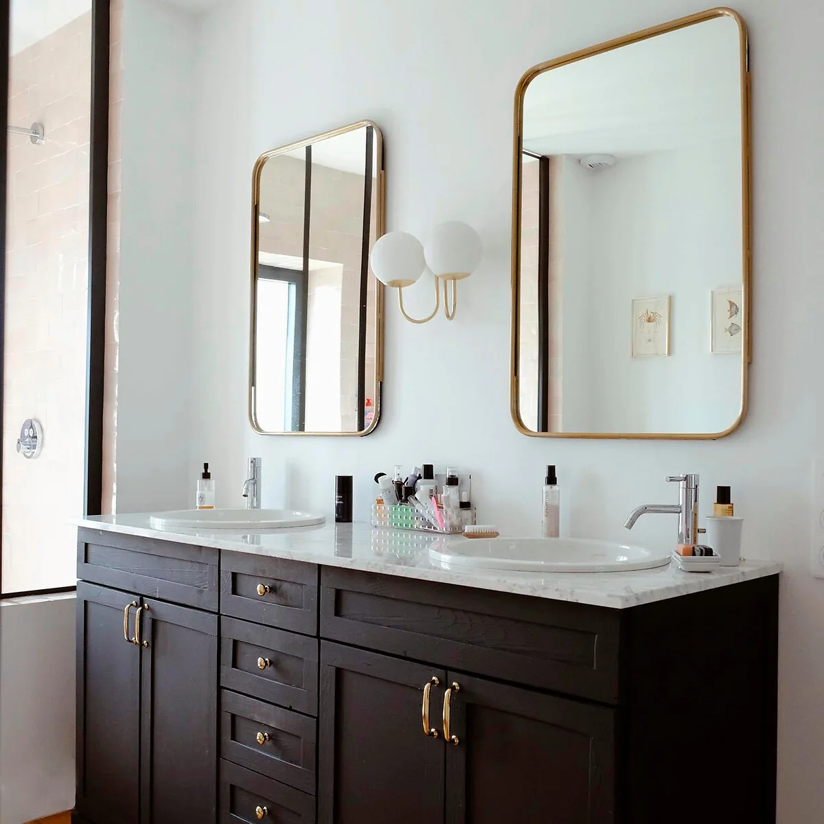 Moricio Opaline Glass & Brass Wall Light – image 3