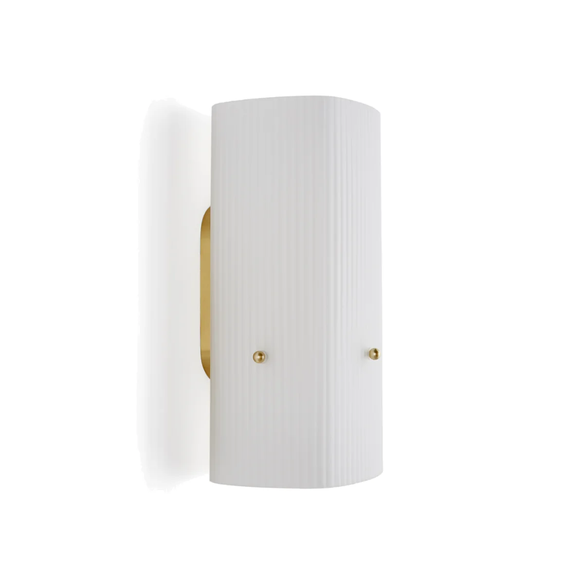 Danny Brass and Streaked Glass Wall Light – image 1