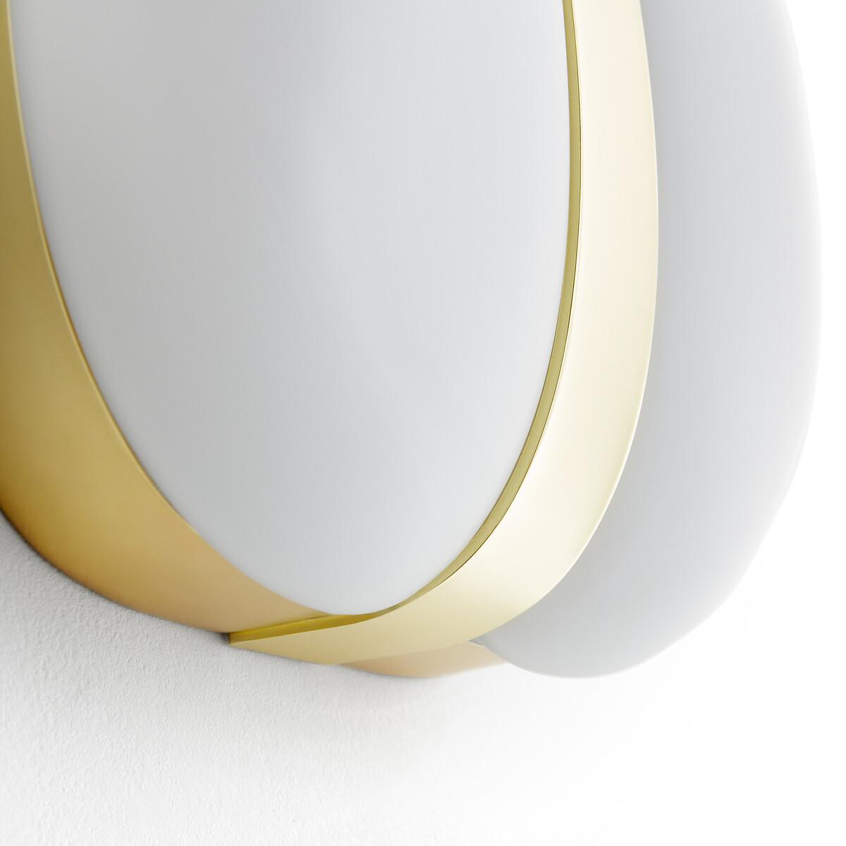 Sitira Brass & Opaline Glass Wall Light – image 6