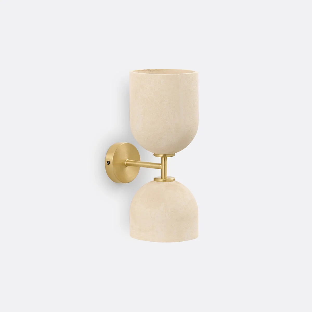 Bolodia Paper Mâché and Brass Effect Wall Light – image 2