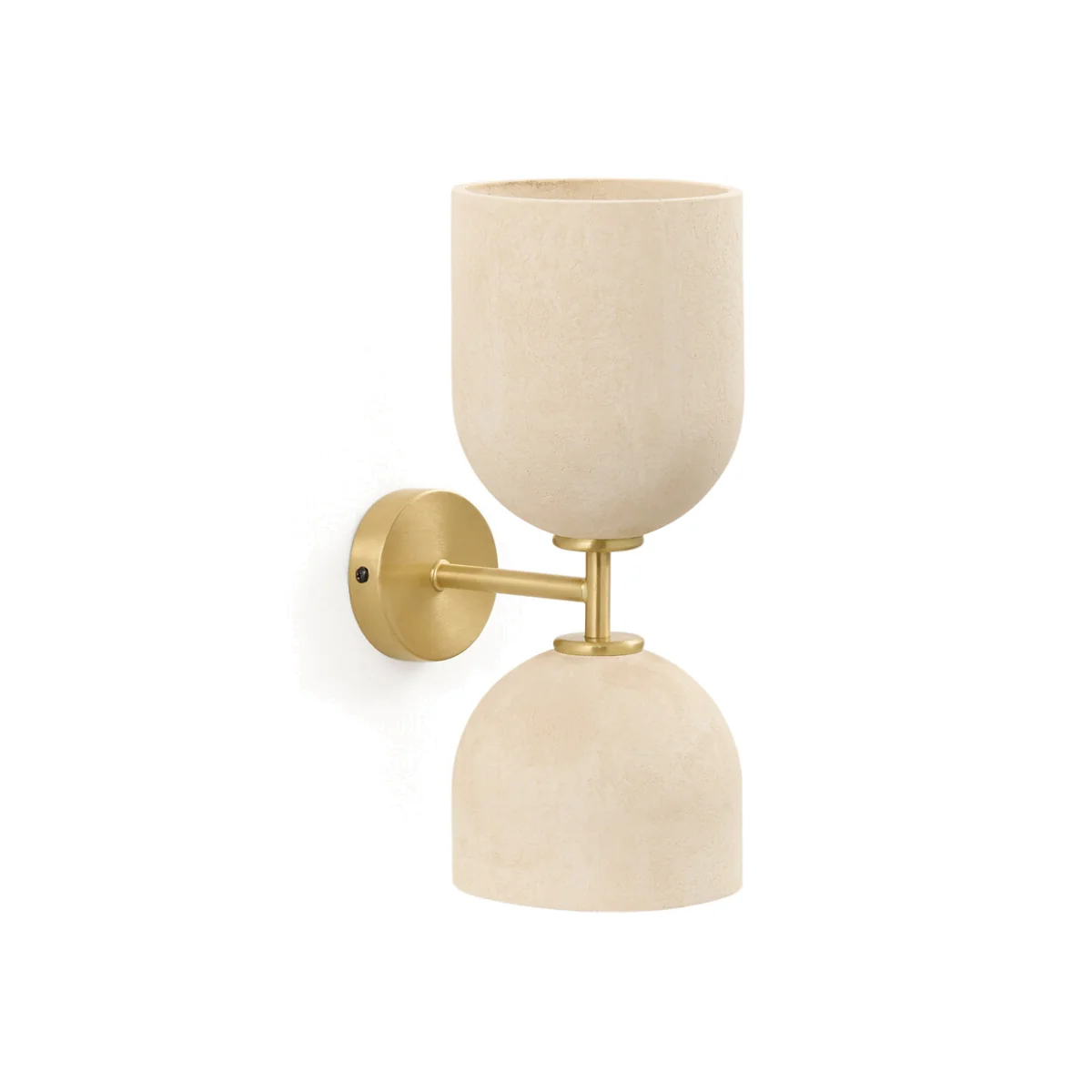 Bolodia Paper Mâché and Brass Effect Wall Light – image 1