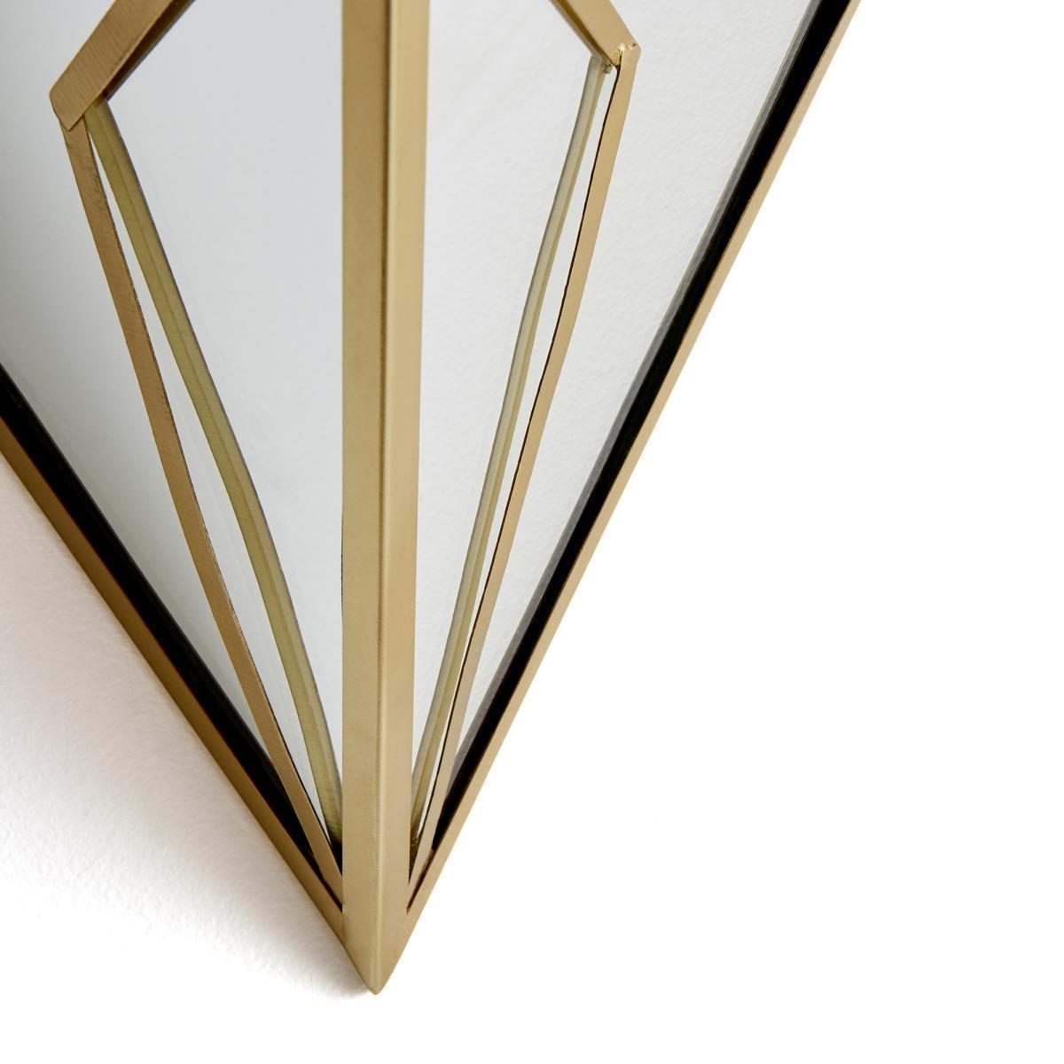 Trigala Art Deco Geometric Mirrored Wall Light Shade – image 3
