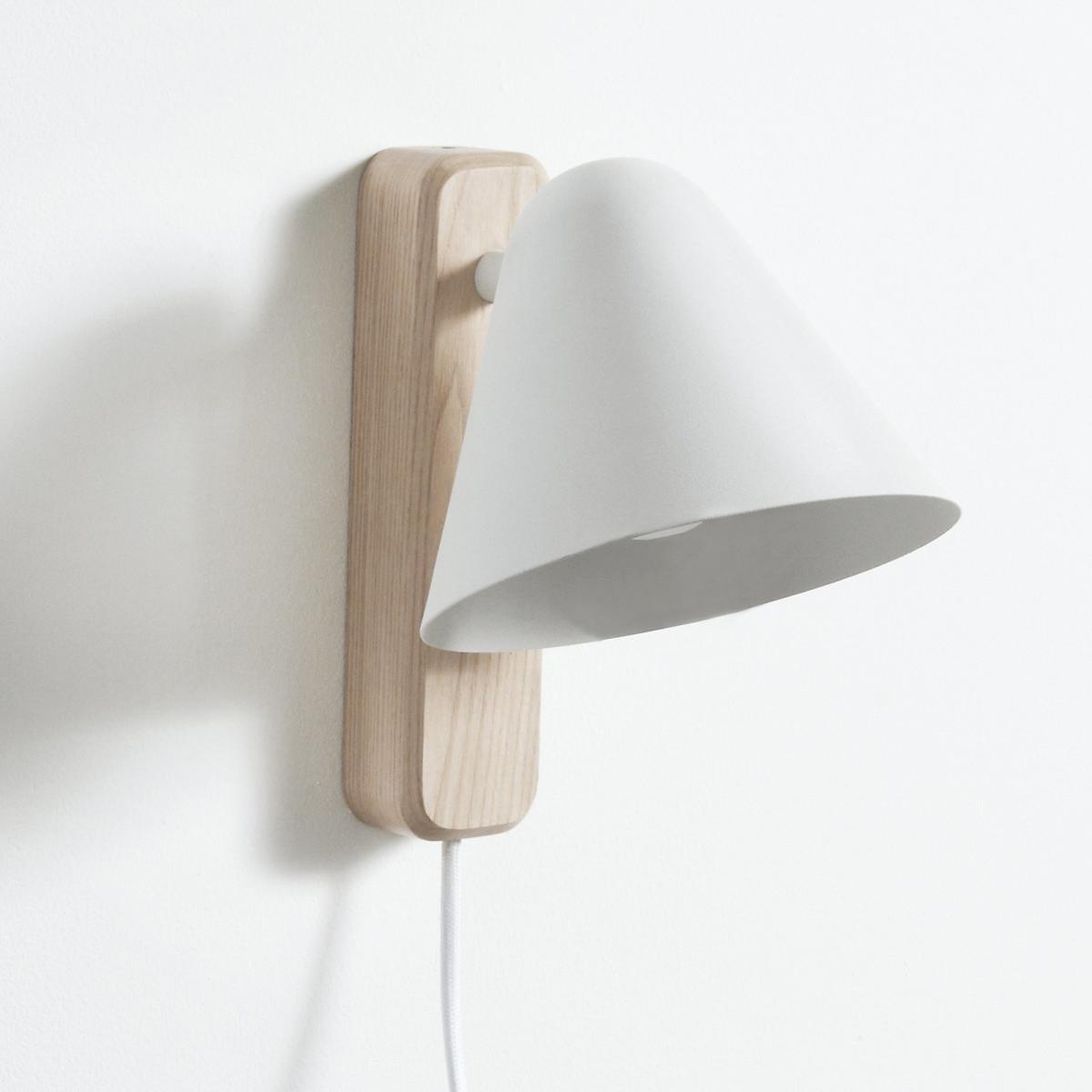 Cotapi Contemporary Wall Light in Ash & Metal – image 2