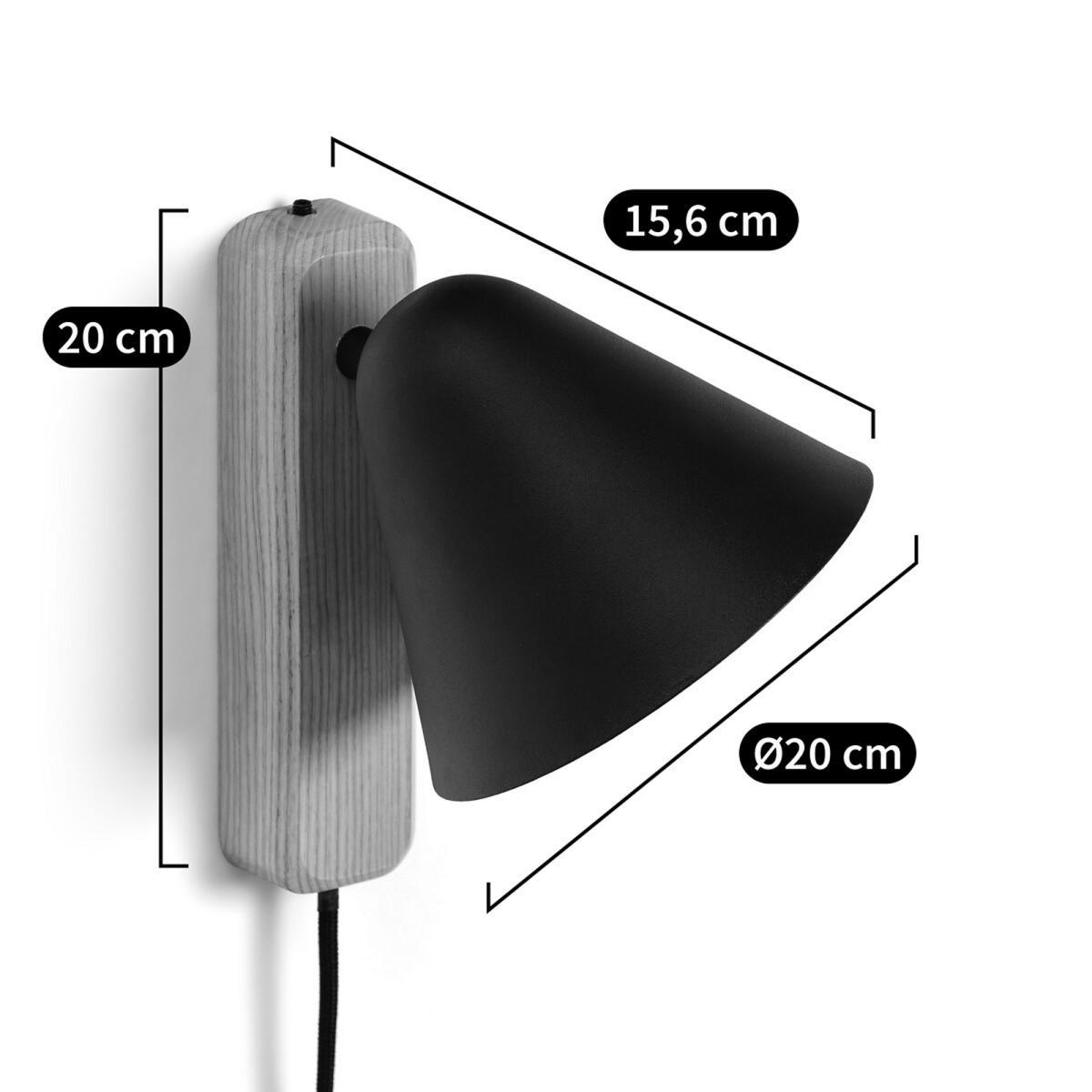 Cotapi Contemporary Wall Light in Ash & Metal – image 9