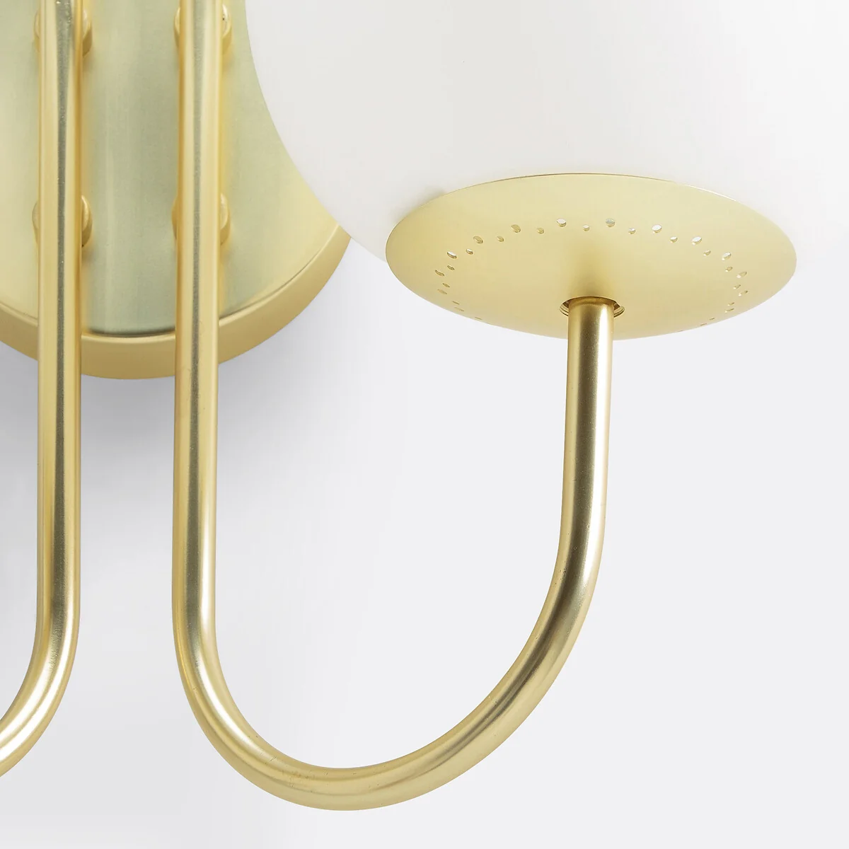 Moricio Opaline Glass & Brass Wall Light – image 4