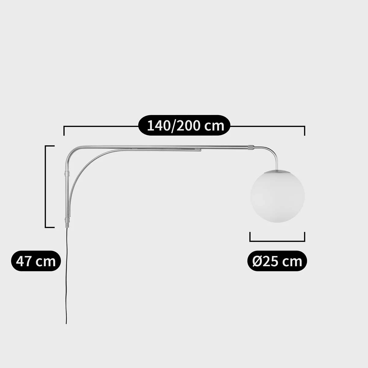 Moricio Brass and Opaline Glass Wall Light – image 8