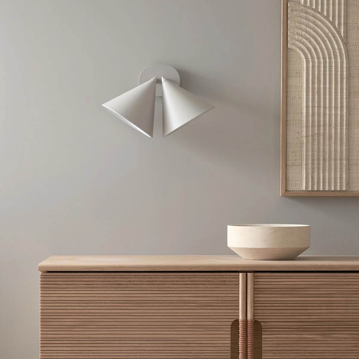 Moke Double Cone Wall Light – image 3