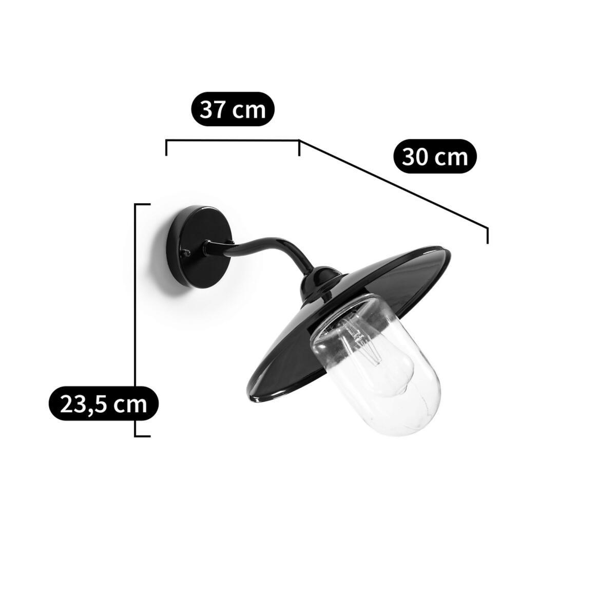 Tucene Indoor/Outdoor Wall Light in Glass & Metal – image 5