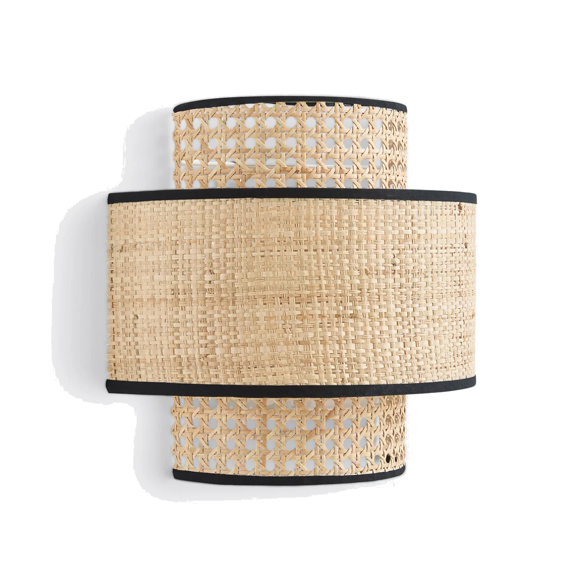 Dolkie Raffia and Rattan Double Wall Light – image 1