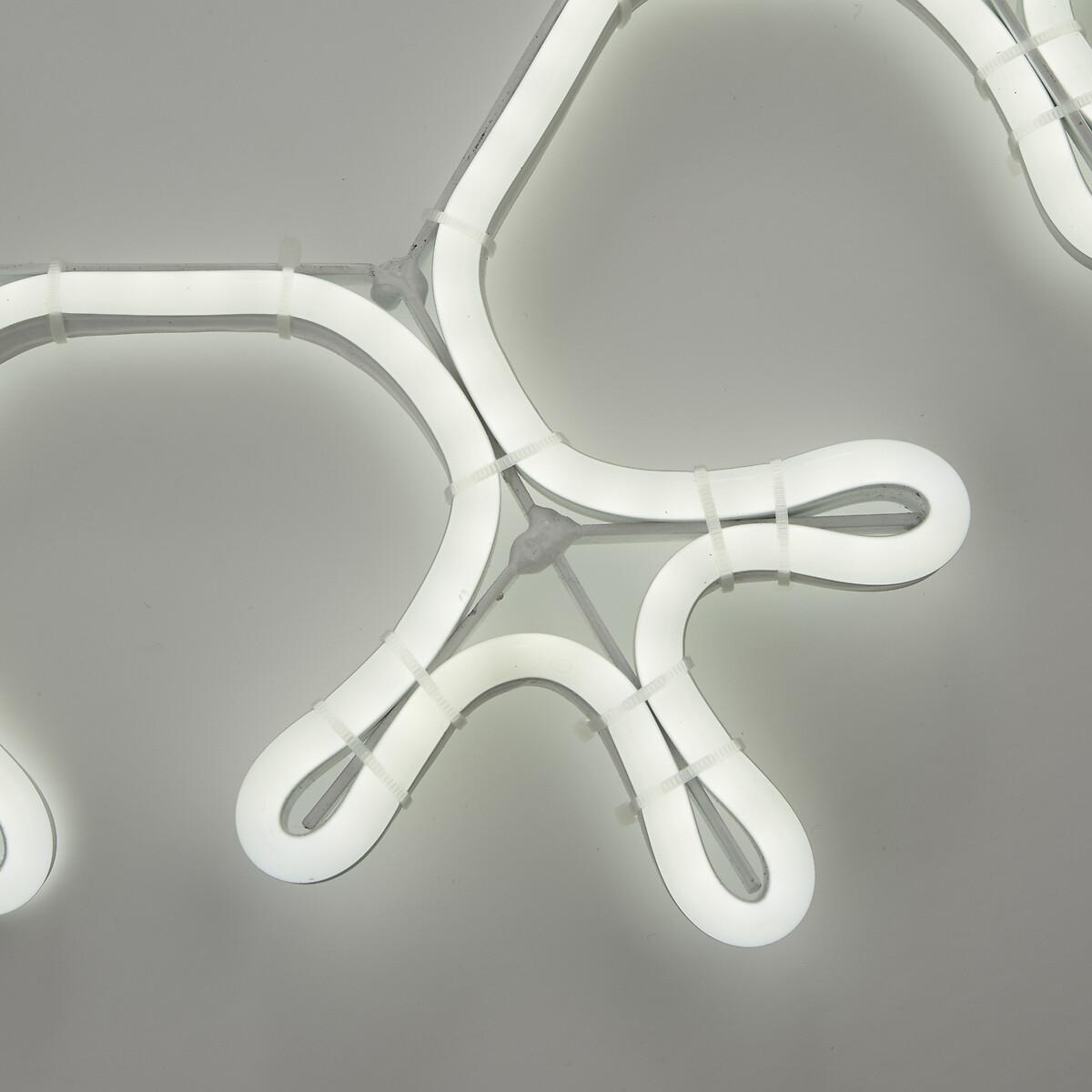41cm White Neon Snowflake LED Wall Light – image 3