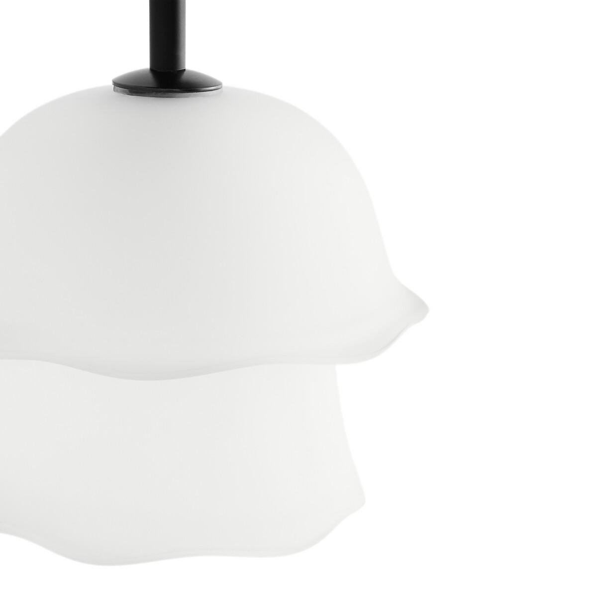 Linza Wall Light in Metal and Sandblasted Glass – image 3