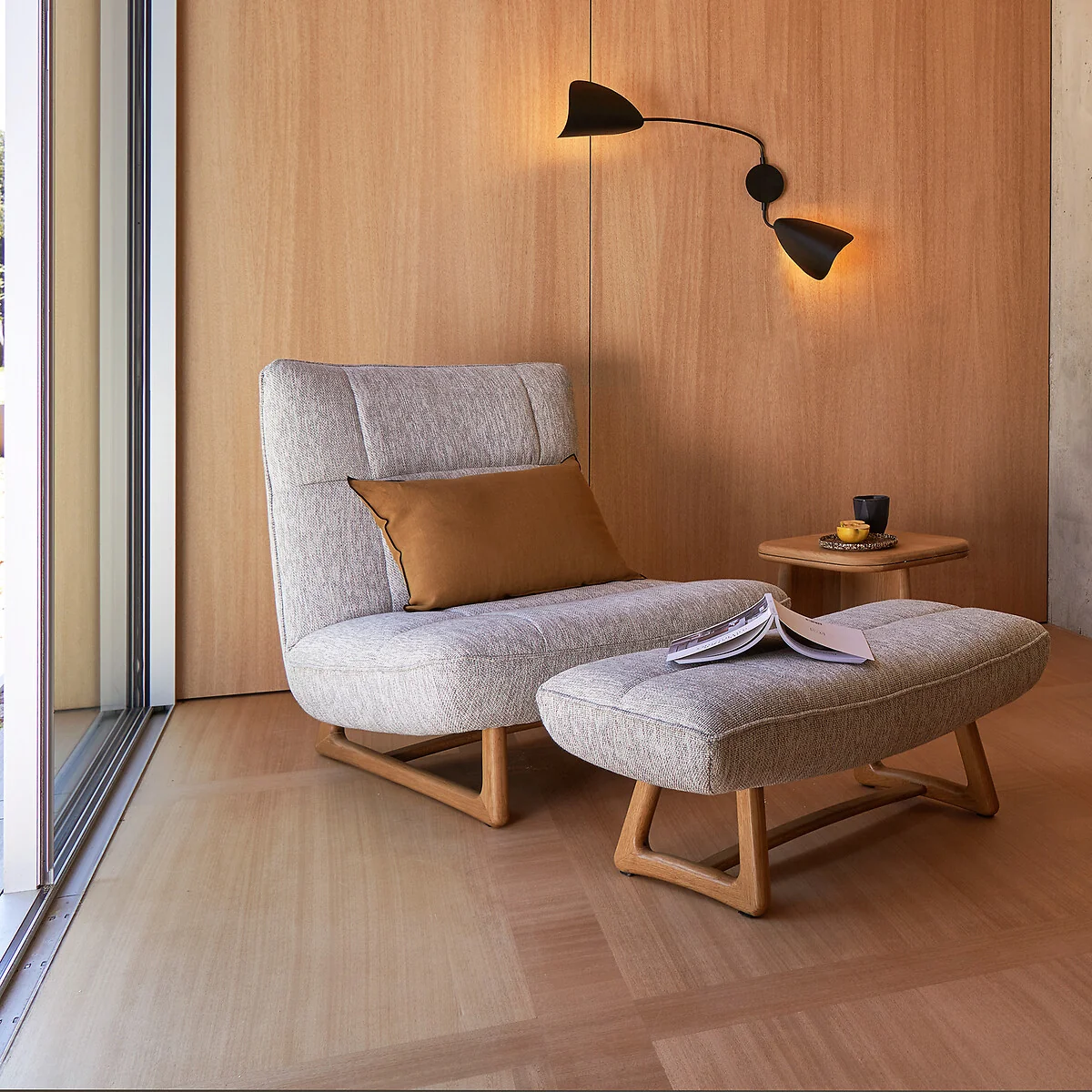 Funambule Contemporary 2-Arm Wall Light in Metal – image 2