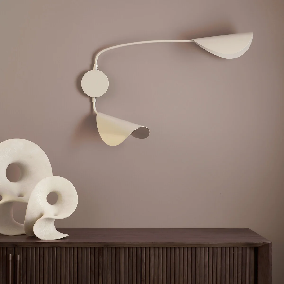 Funambule Contemporary 2-Arm Wall Light in Metal – image 4