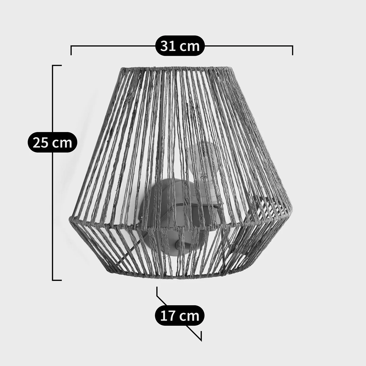 Yaku 25cm Hemp Wall Light – image 5