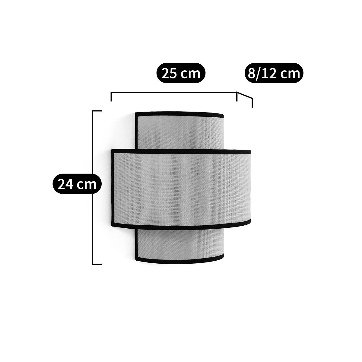 Come Double Wall Lamp in Jute – image 5