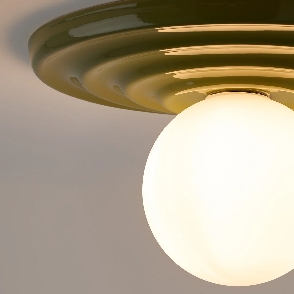 Holi Ceramic and Opal Glass Ceiling Light Or Wall Light, Diameter 33.2cm – image 3