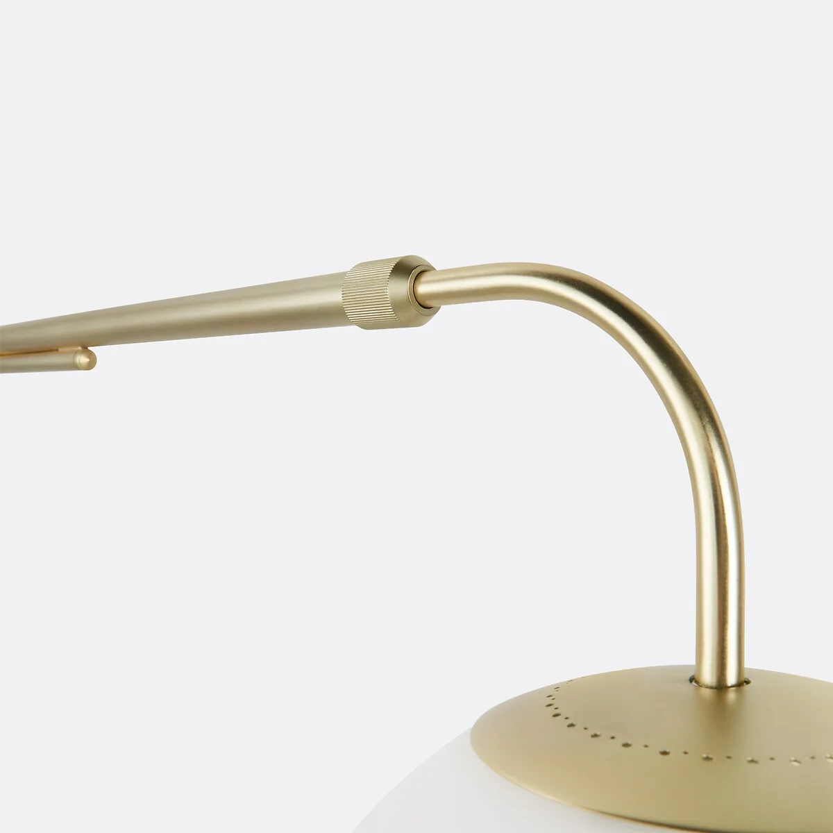Moricio Brass and Opaline Glass Wall Light – image 6