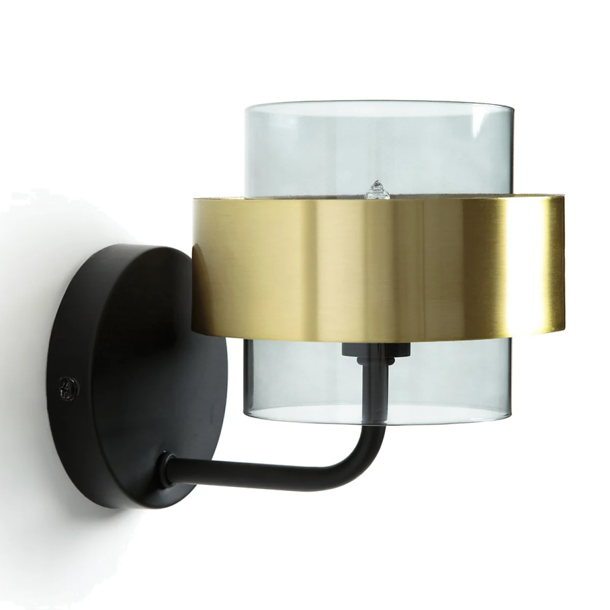 Botello Glass and Brass Wall Light – image 1