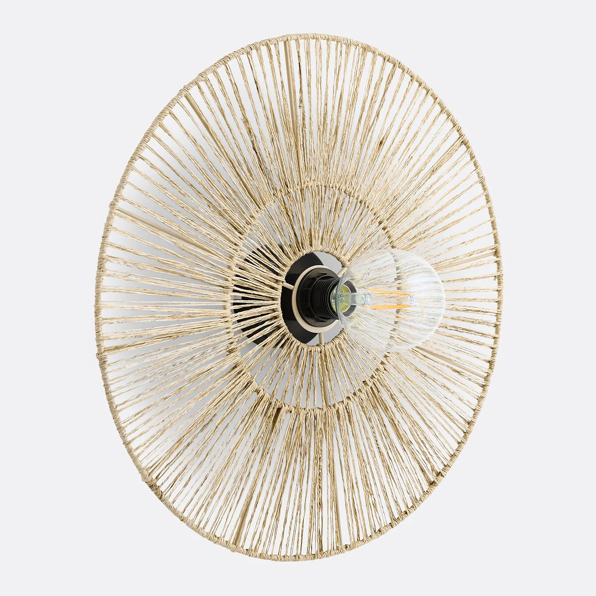 Yaku 50cm Diameter Round Hemp Wall Light – image 2