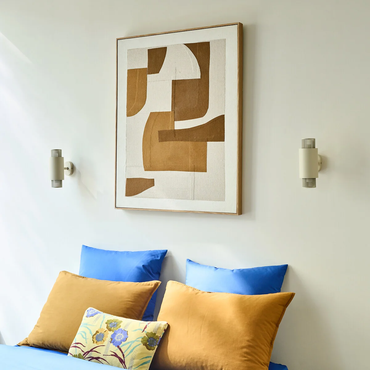 Leila Iron/Opaline Glass Double Articulated Wall Light – image 2