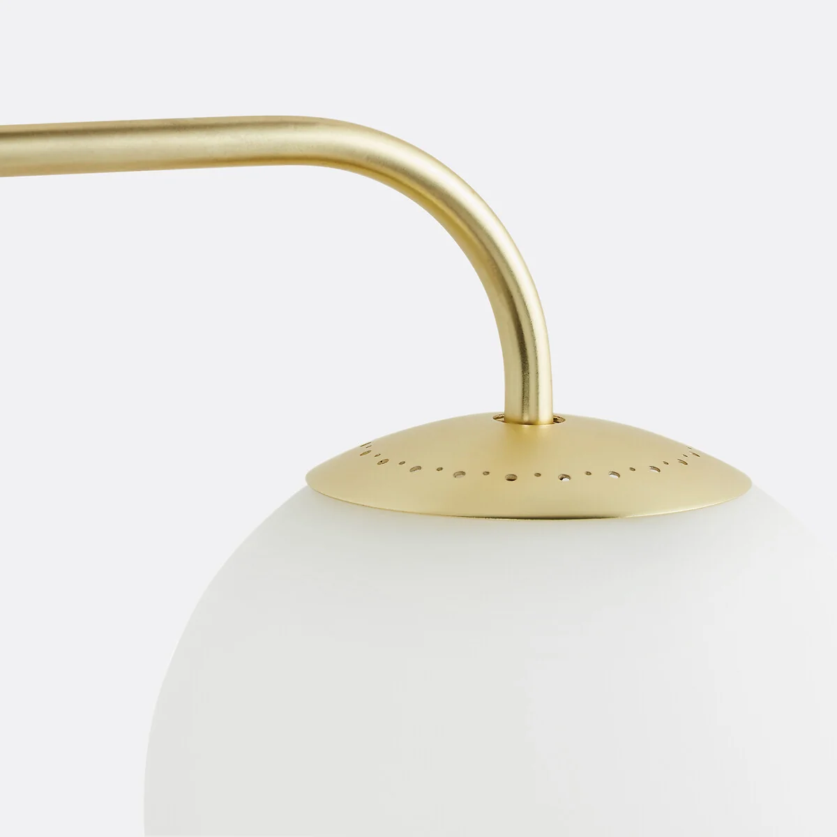 Moricio Brass and Opaline Glass Wall Light – image 5