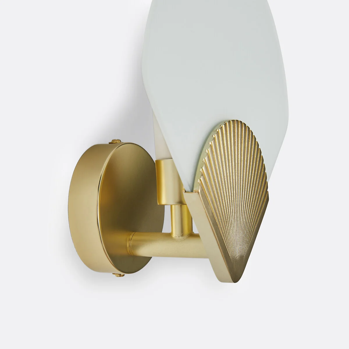Alcance Fan Brass and Opaline Wall Light – image 7