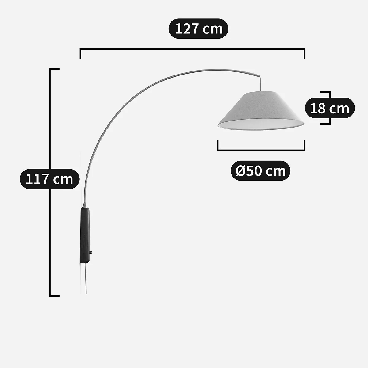 Nestwood Articulated Wall Light in Solid Oak and Linen – image 10