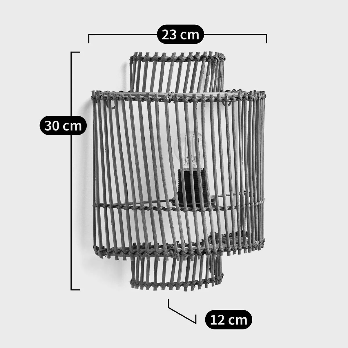 Haya Rattan Wall Light – image 5