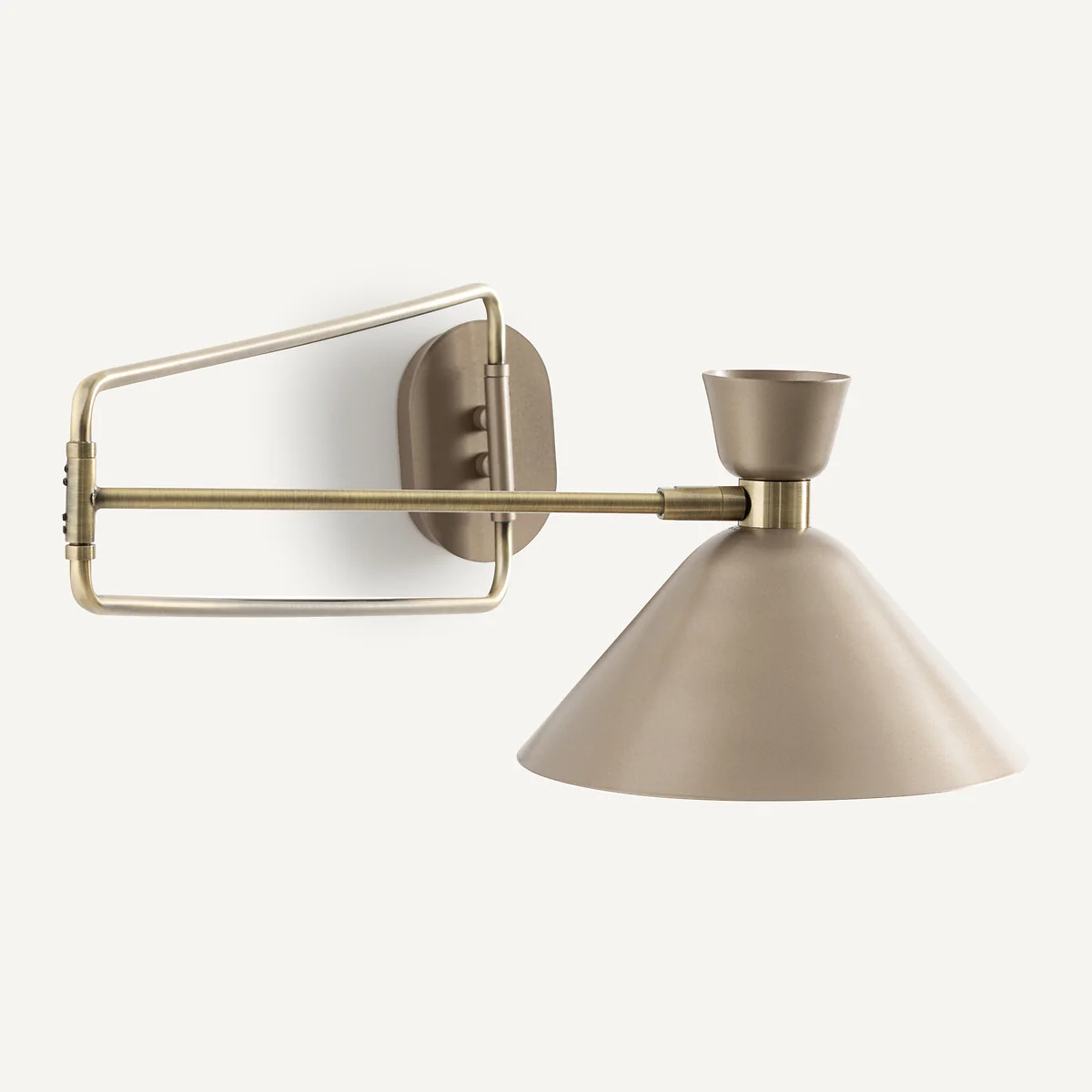 Zoticus Aged Brass Articulated Wall Light – image 4