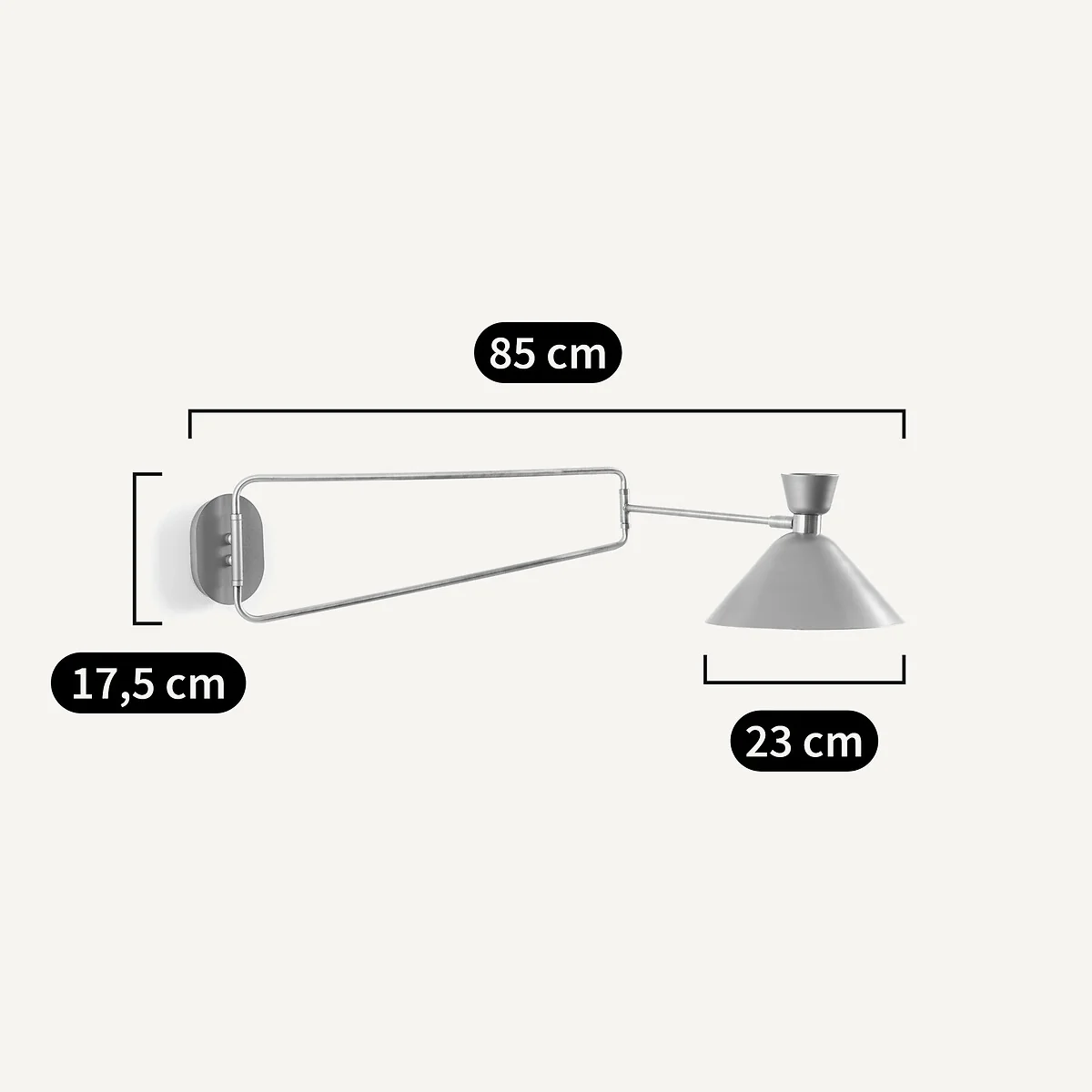 Zoticus Aged Brass Articulated Wall Light – image 7