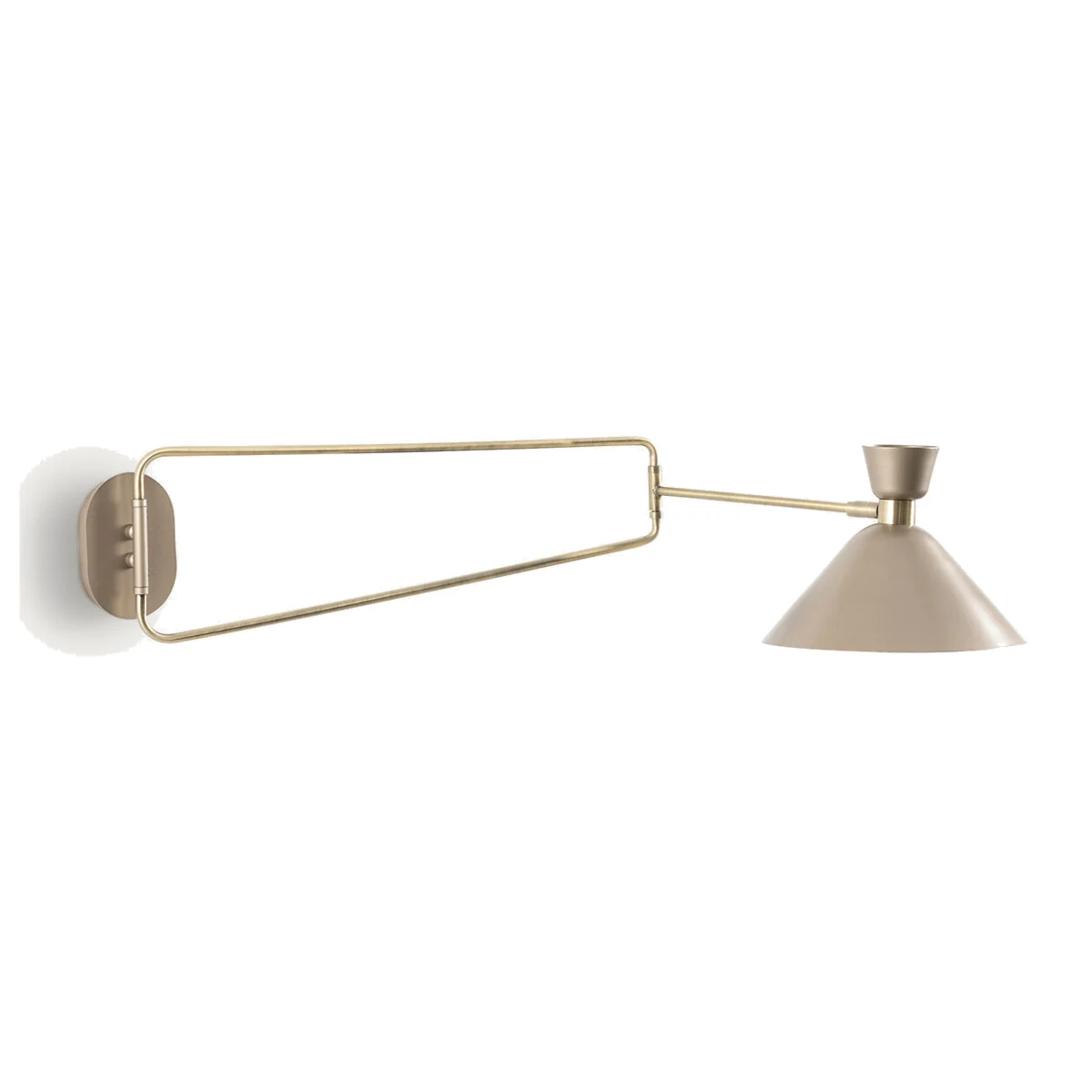Zoticus Aged Brass Articulated Wall Light – image 1