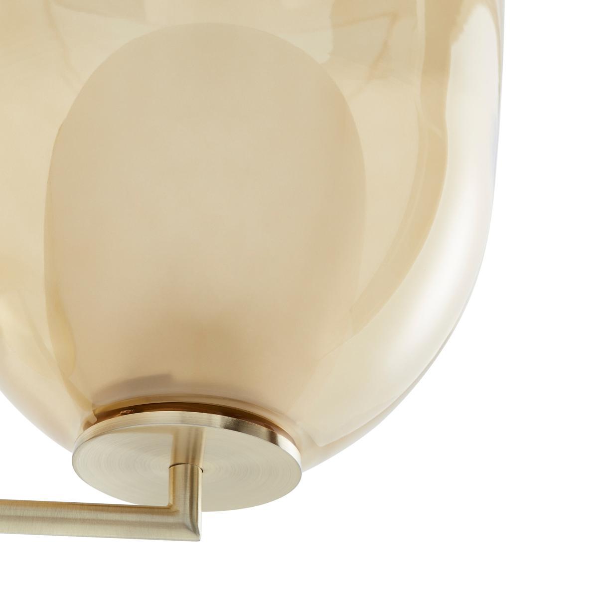 Bumble Contemporary Wall Light in Brass & Double Glass – image 3