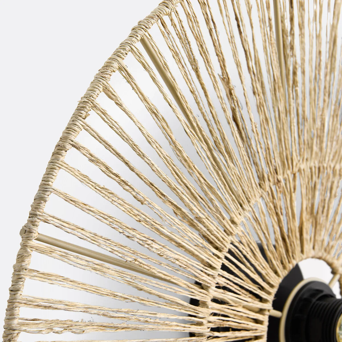 Yaku 50cm Diameter Round Hemp Wall Light – image 4