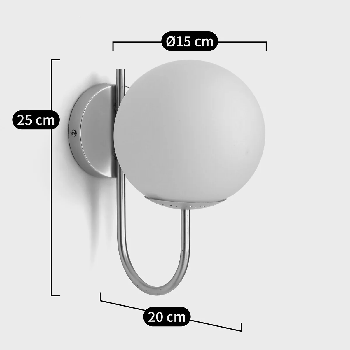 Moricio Opaline Glass Wall Light – image 7