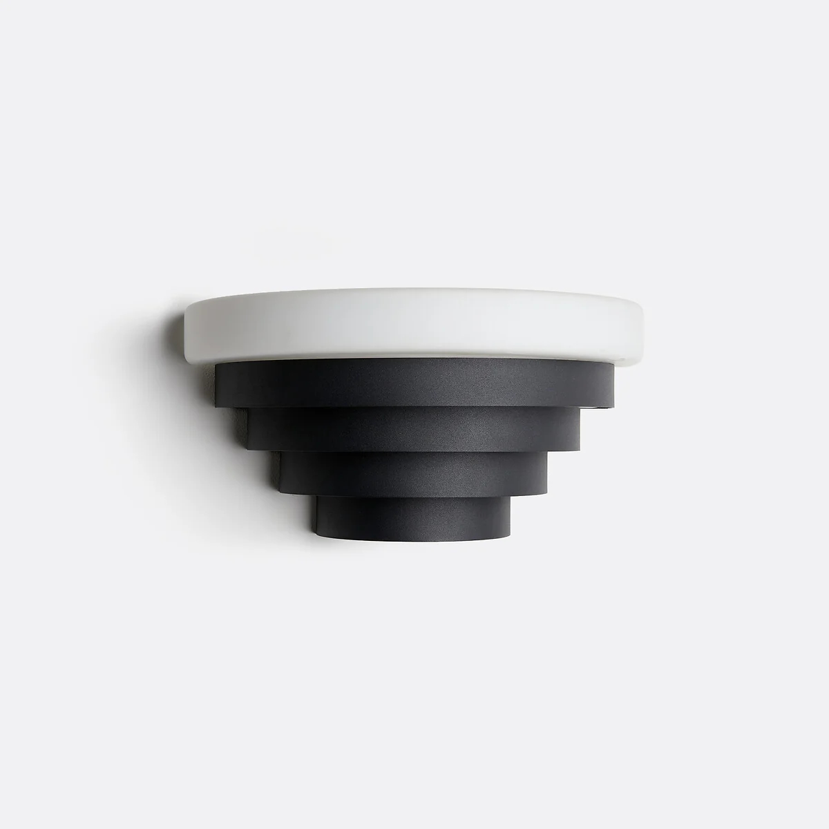 Sters Iron and Opaline Wall Light – image 3