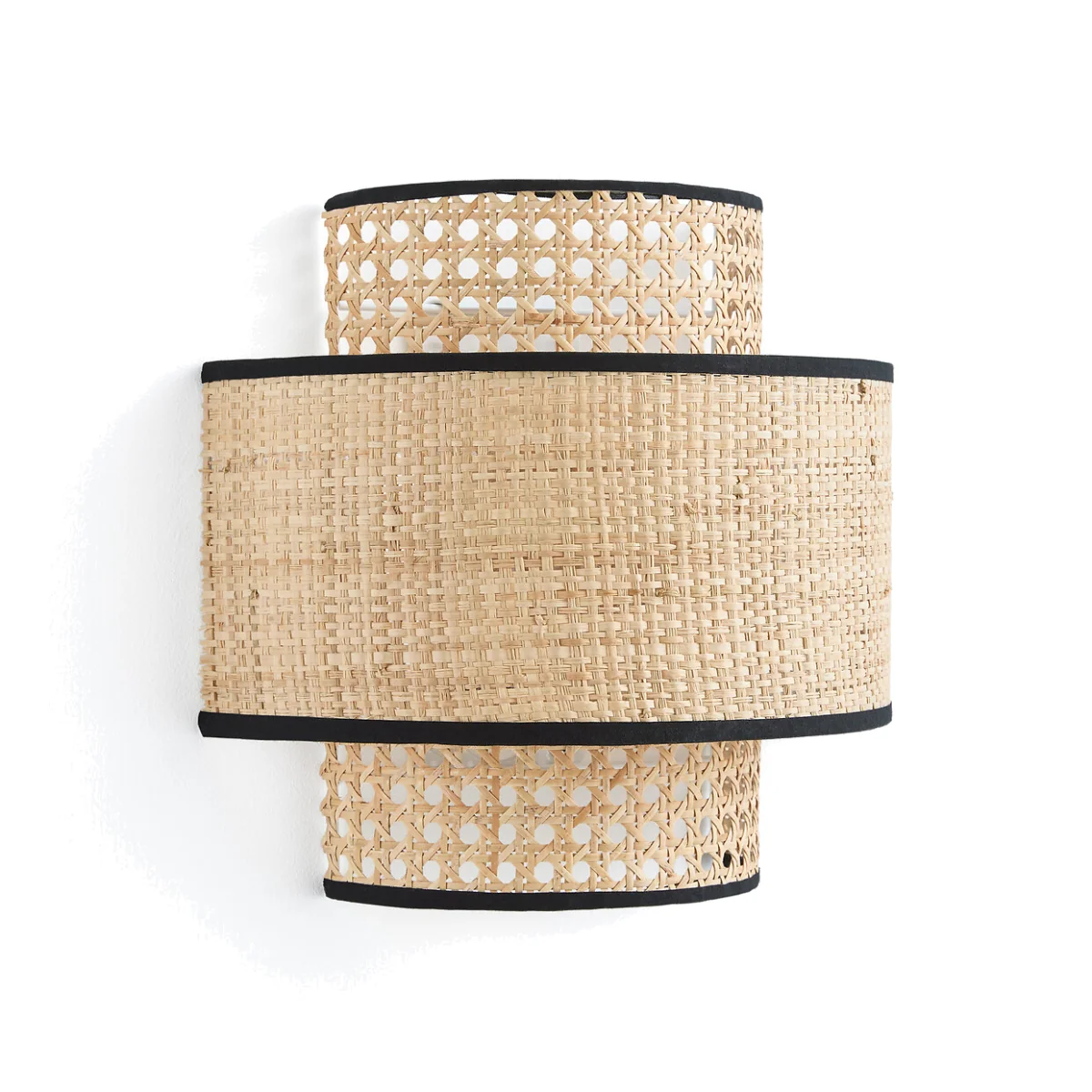 Dolkie Raffia and Rattan Double Wall Light – image 1