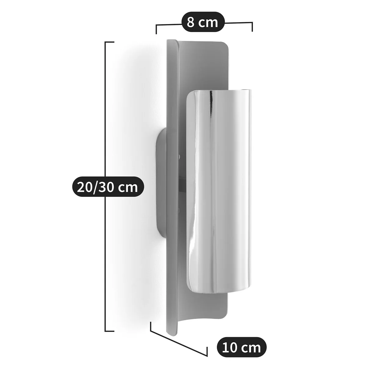 Keinta Chrome Metal Wall Light – image 6