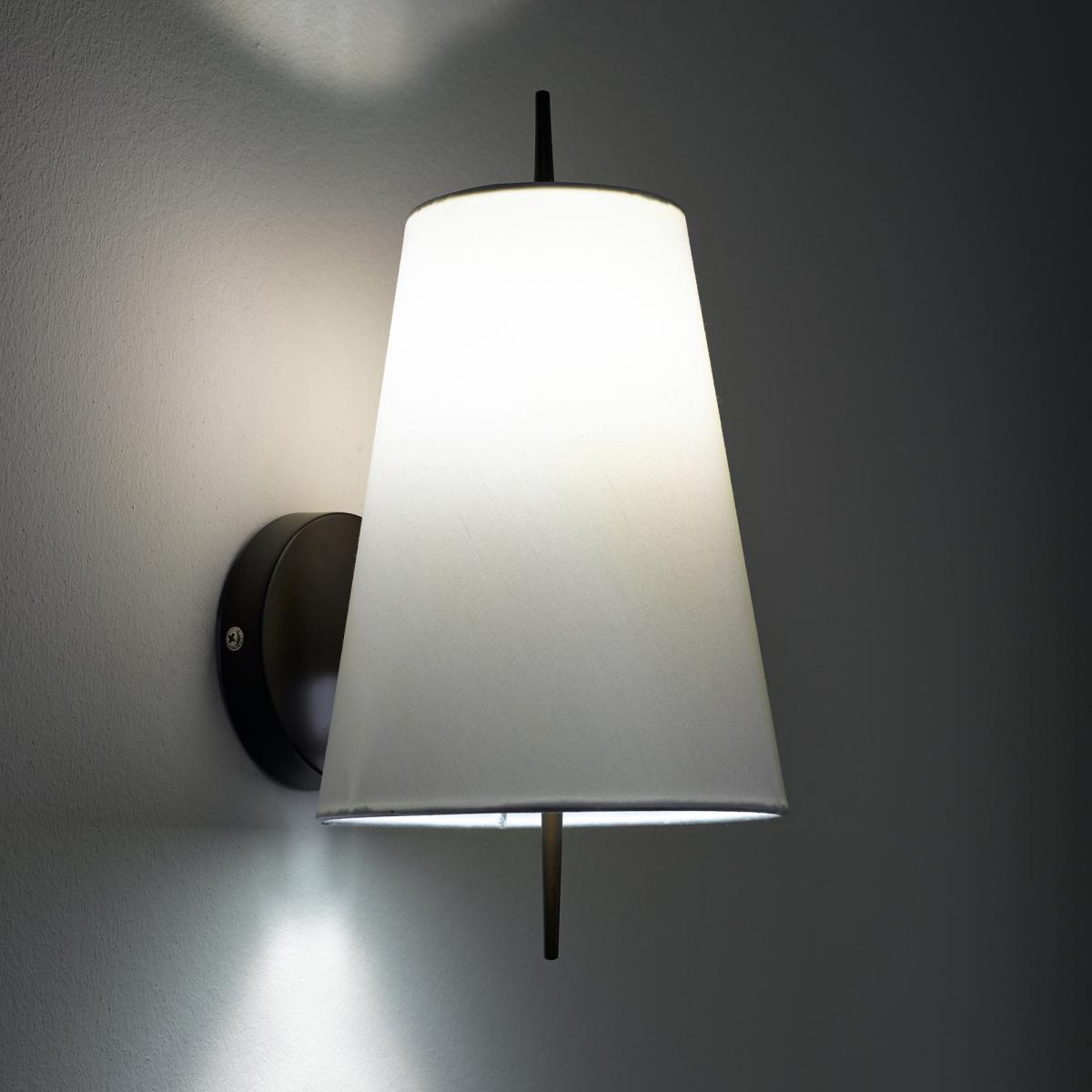 Jouanico Contemporary Wall Light in Metal & Cotton – image 2