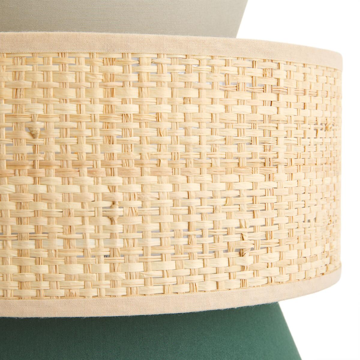Dolkie Double Raffia and Cotton Wall Light – image 3
