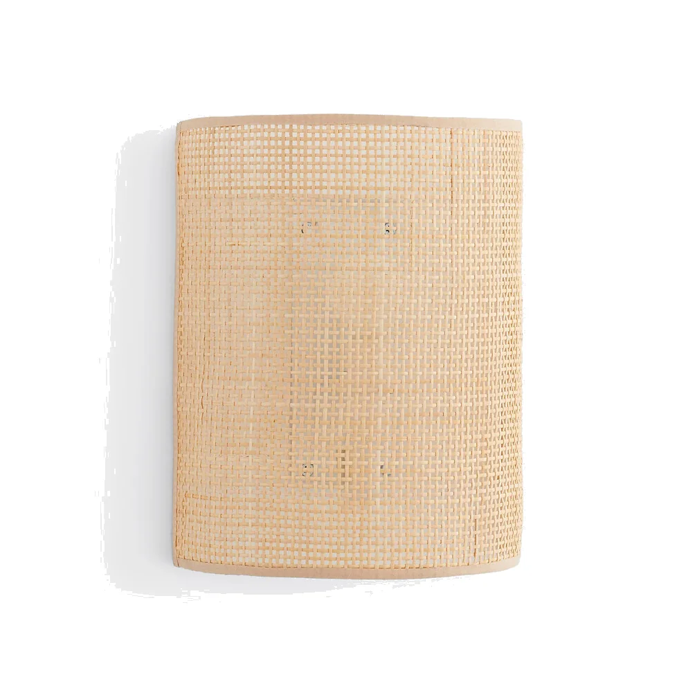 Dolkie Rattan Cane Wall Light – image 1
