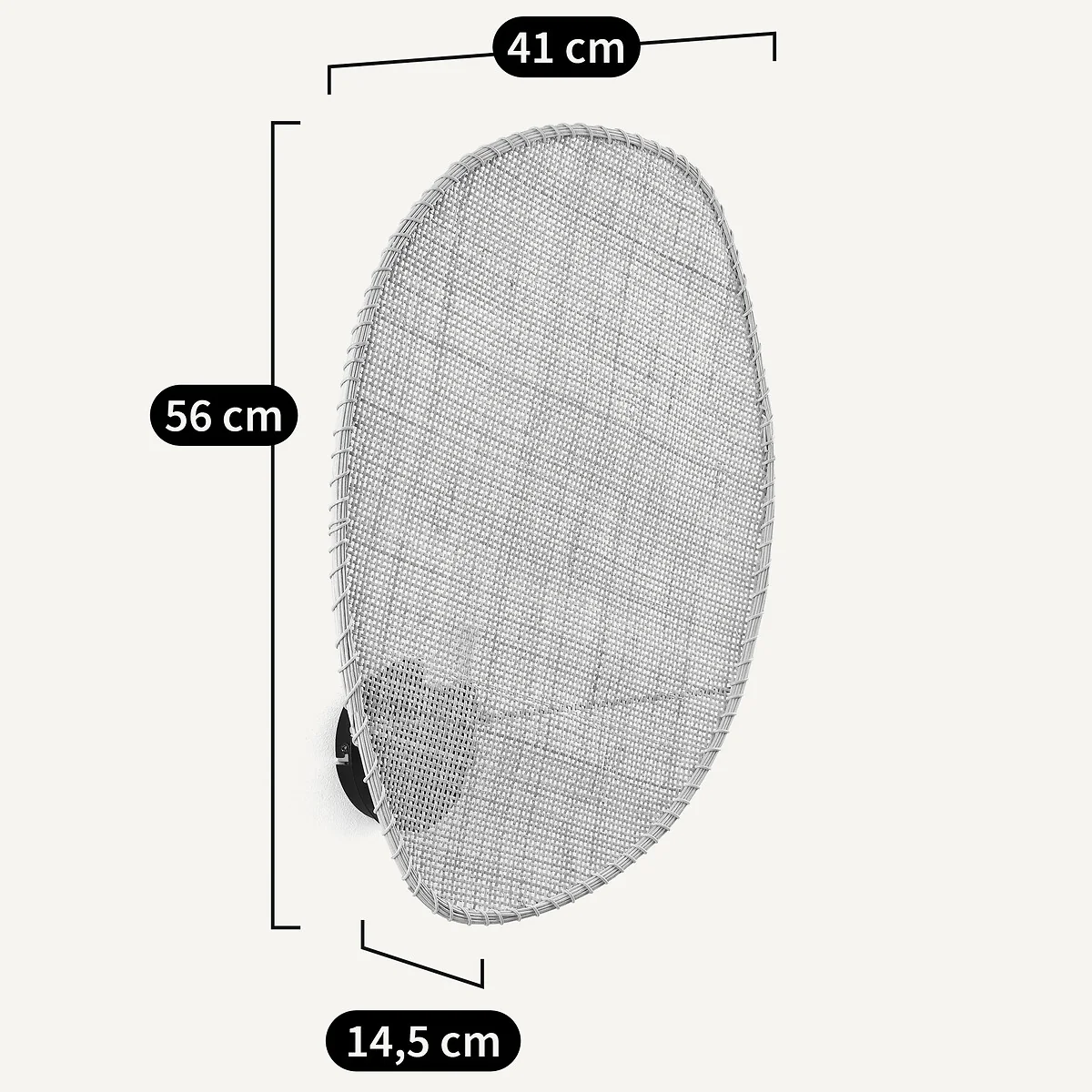 Canopee Large Wall Light by E. Gallina in Rattan & Metal – image 7