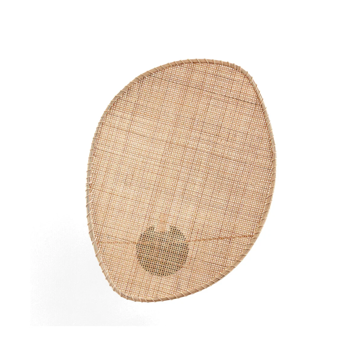 Canopee Large Wall Light by E. Gallina in Rattan & Metal – image 1