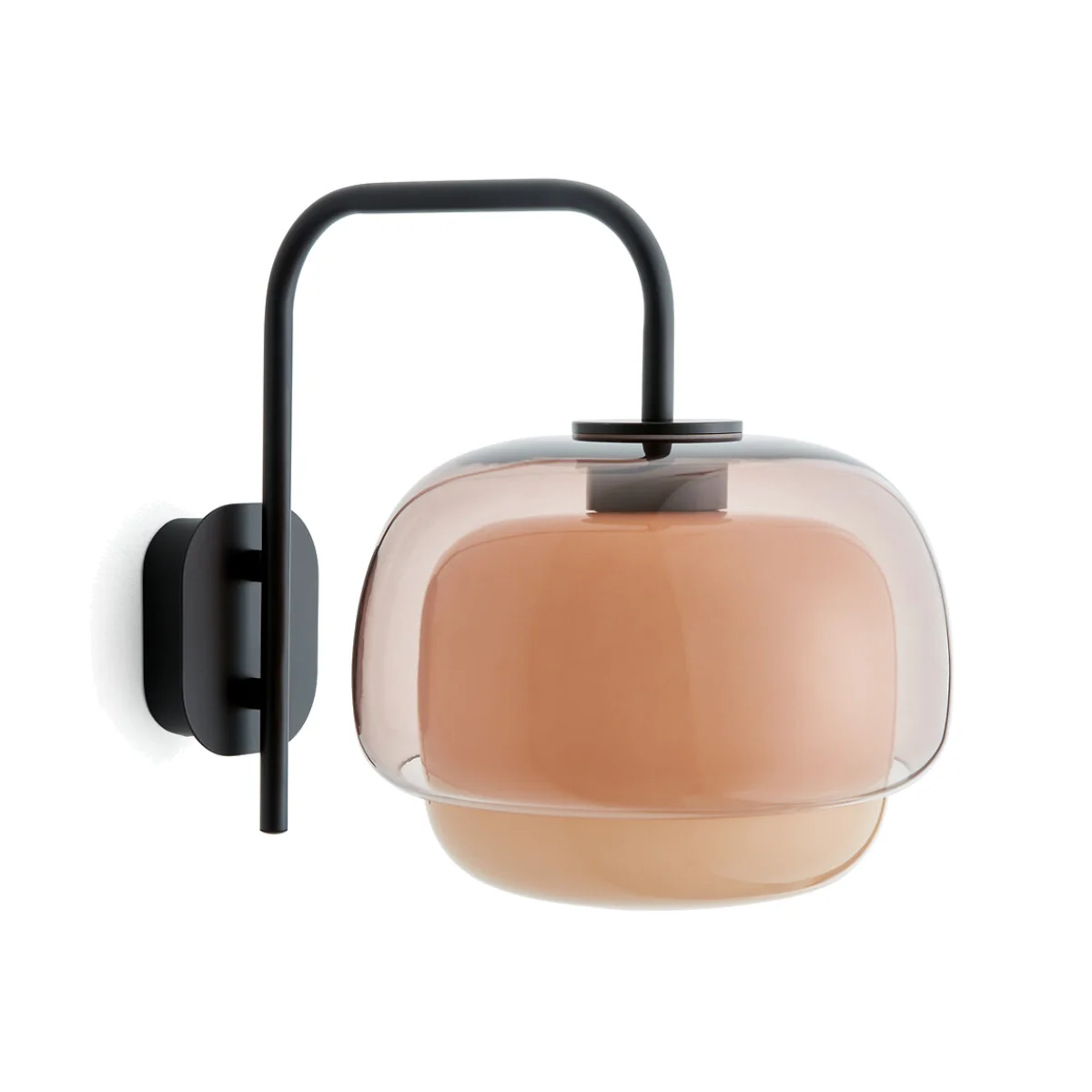 Kinoko Coloured Glass and Metal Wall Light – image 1