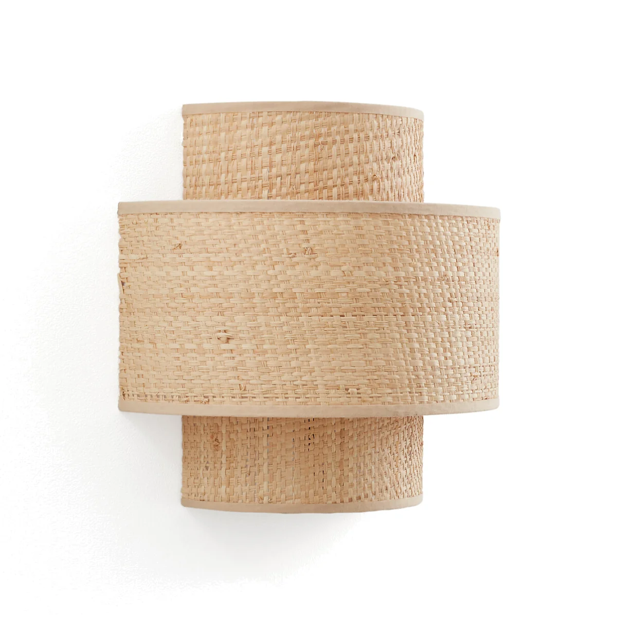 Dolkie Raffia Double Shade Wall Light – image 1